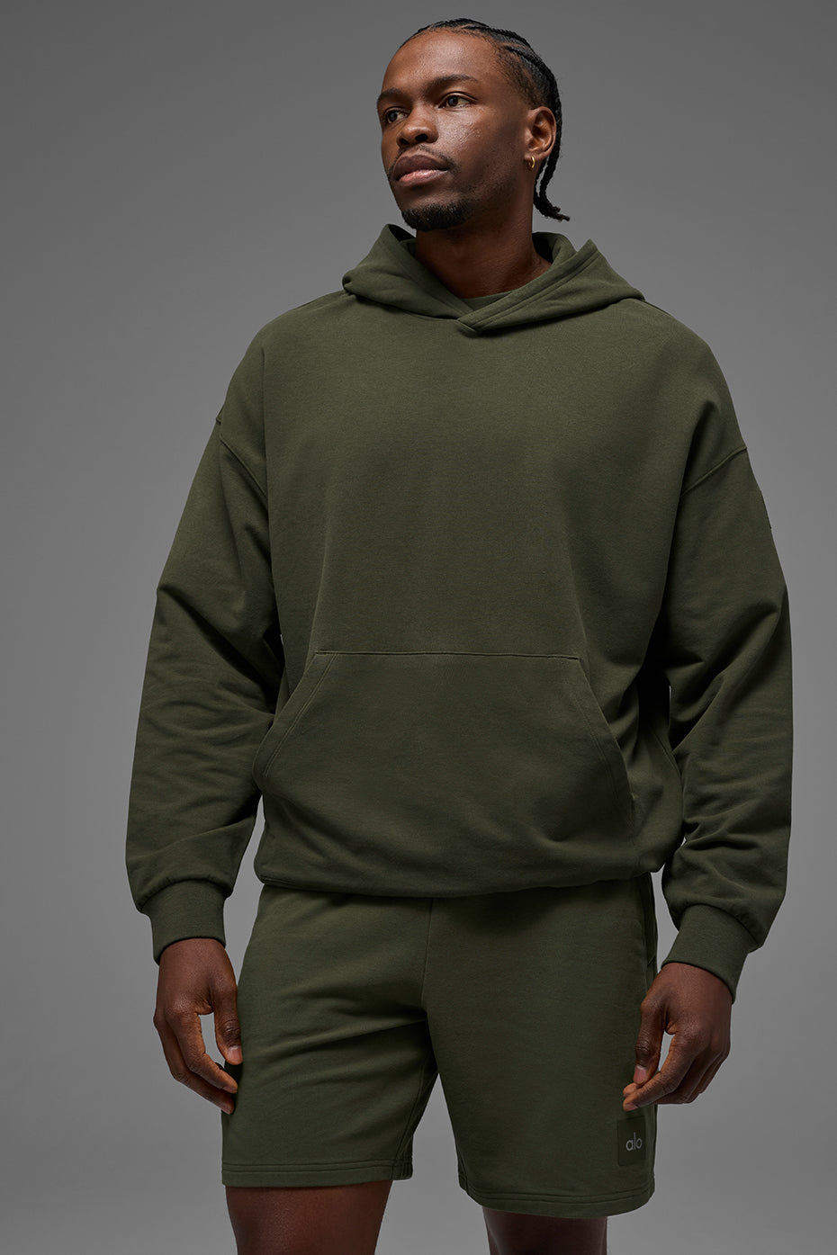 Double Take Hoodie - Green Olive - Image 4