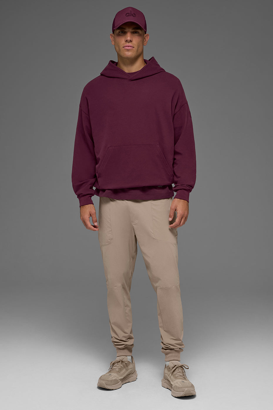 Double Take Hoodie - Burgundy - Image 4