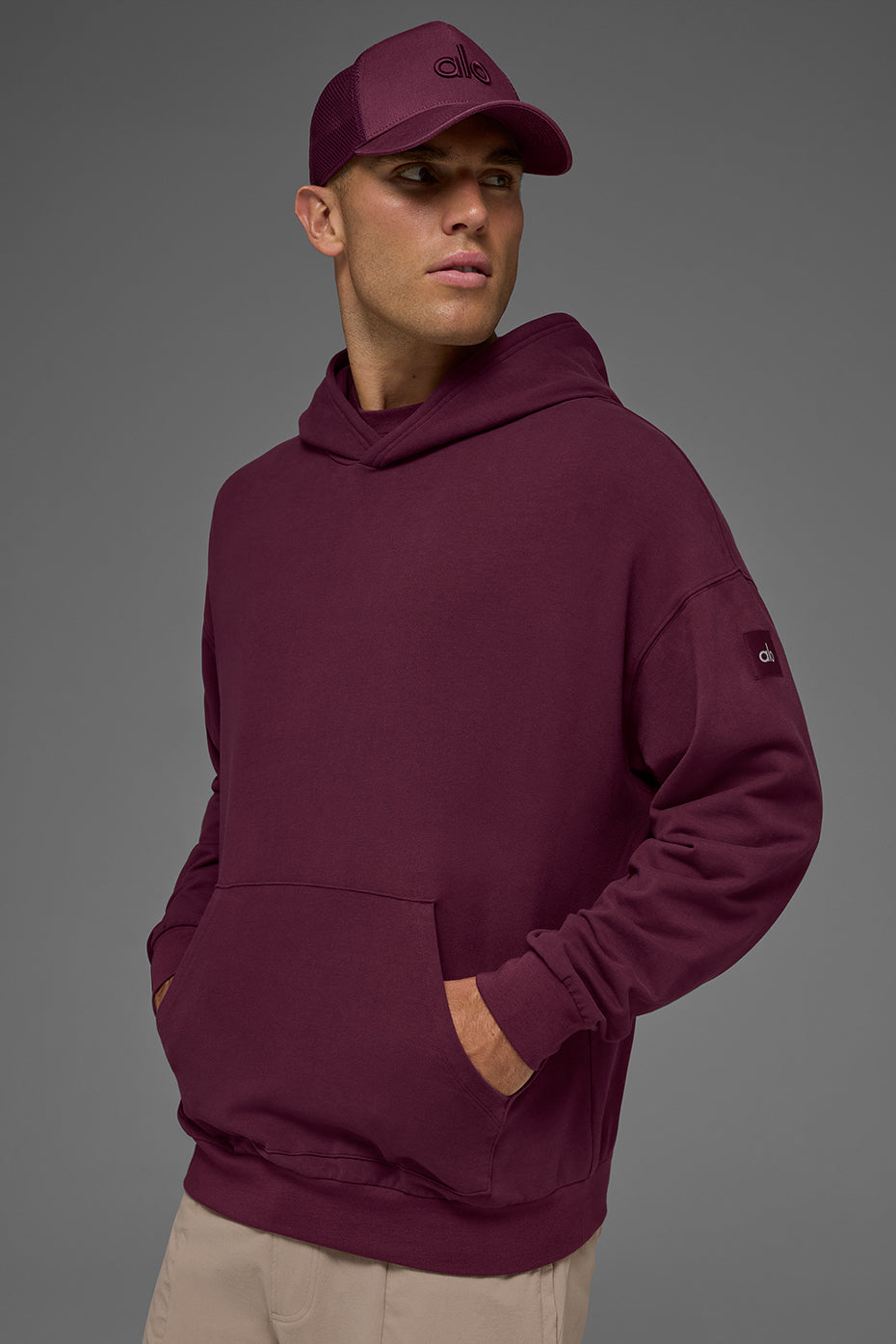 Double Take Hoodie - Burgundy