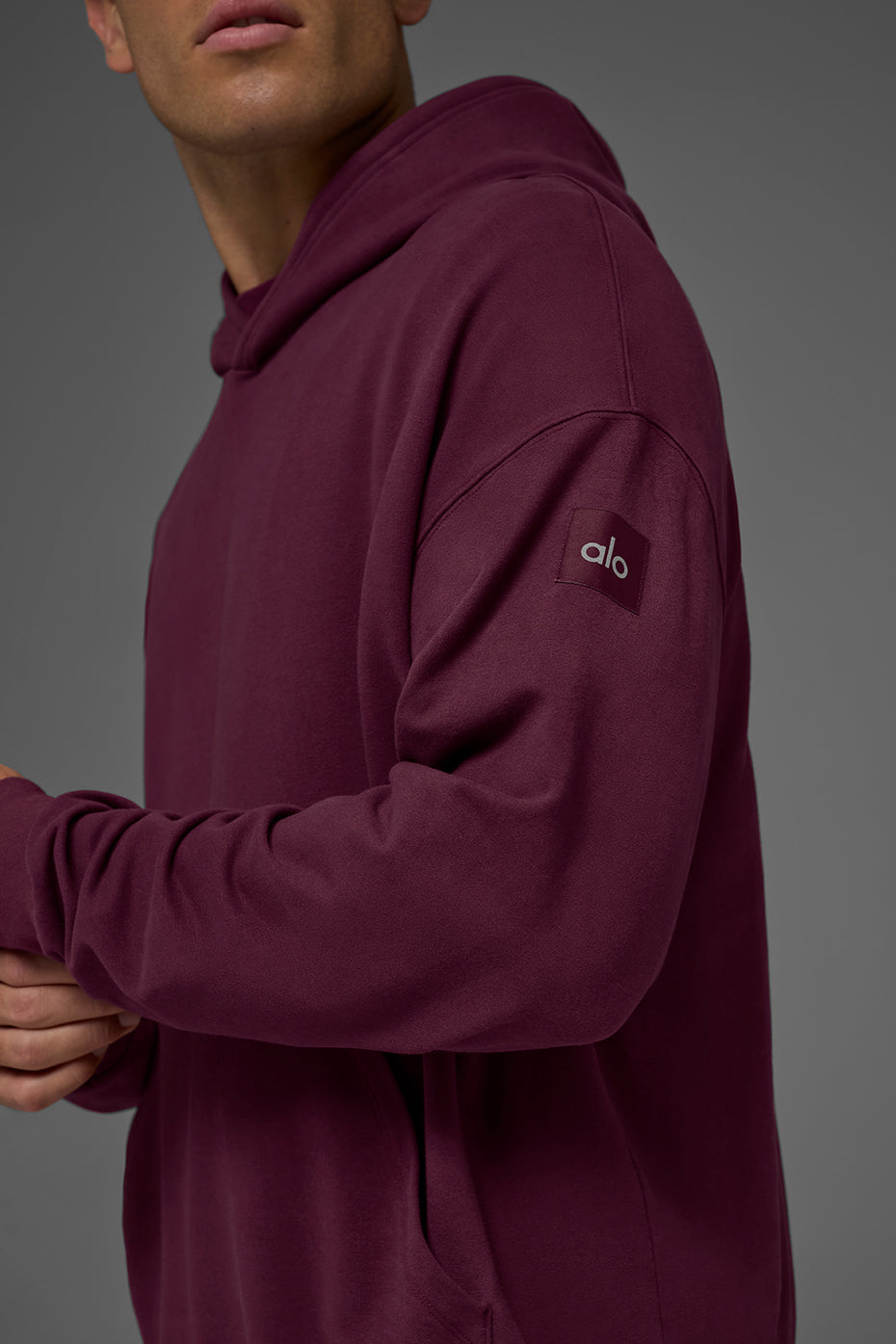 Double Take Hoodie - Burgundy - Image 2