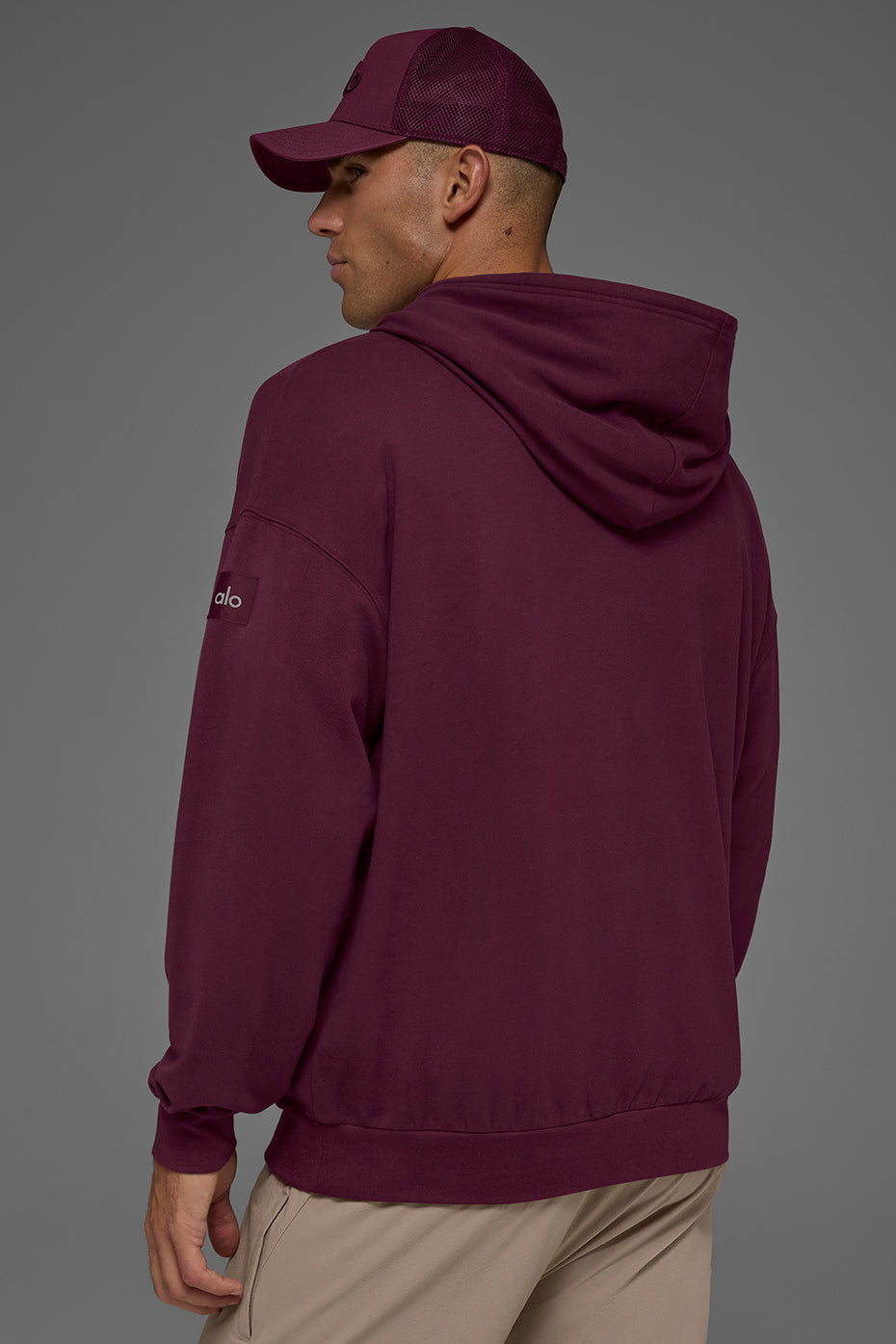 Double Take Hoodie - Burgundy - Image 3