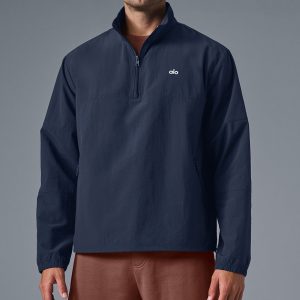 Light Weight Takeaway Track Pullover - Navy