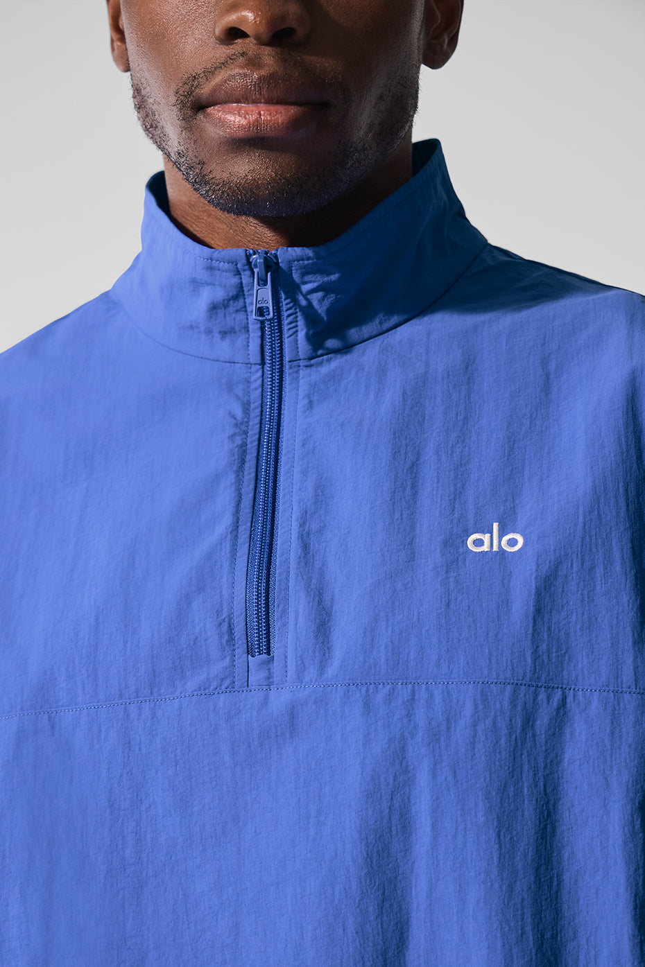 Light Weight Takeaway Track Pullover - Marathon Blue - Image 4