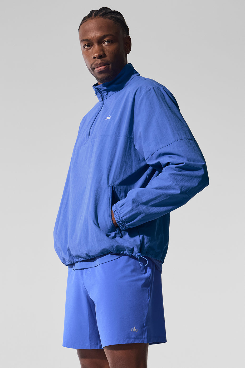 Light Weight Takeaway Track Pullover - Marathon Blue - Image 3
