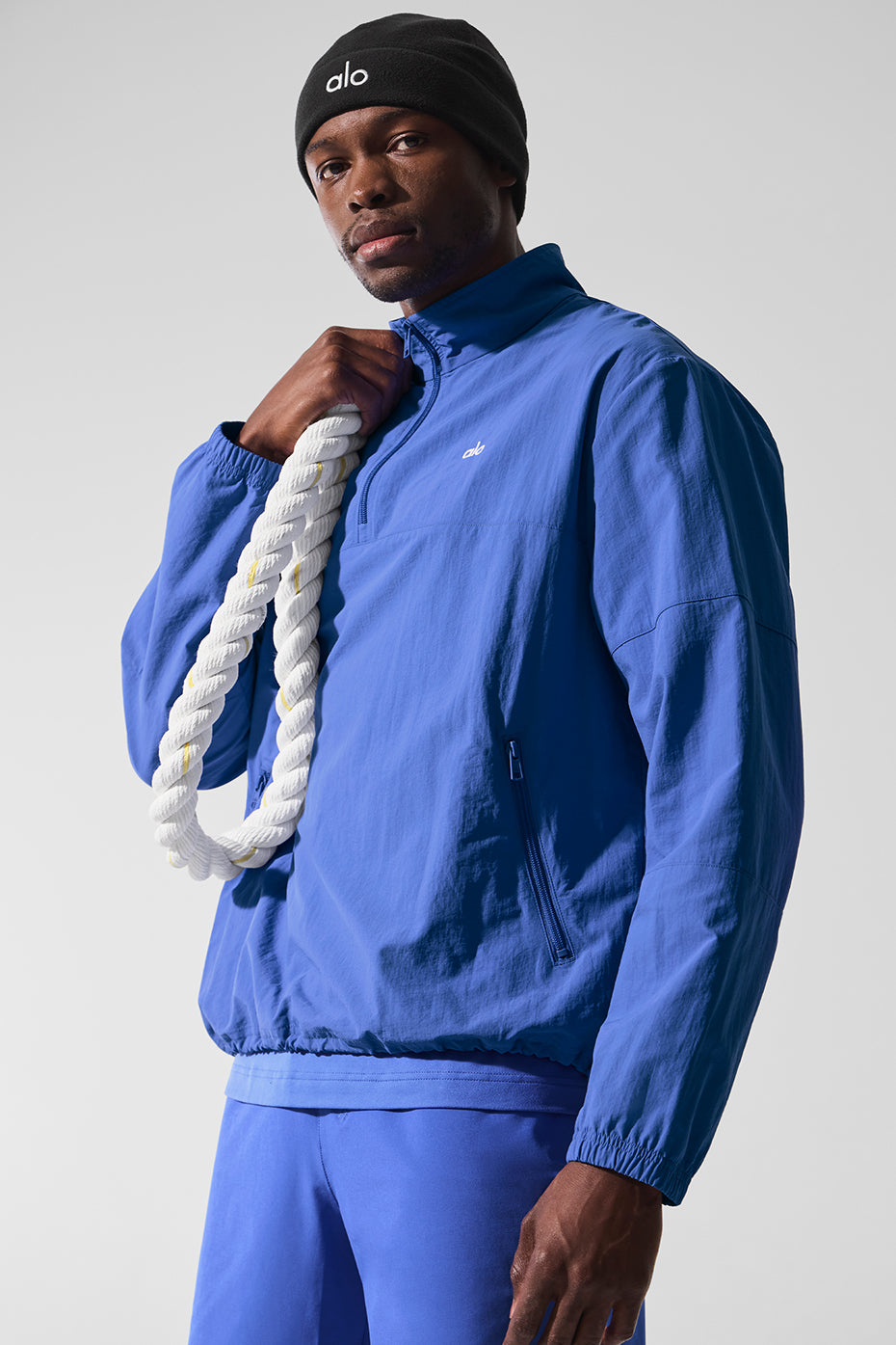 Light Weight Takeaway Track Pullover - Marathon Blue - Image 5