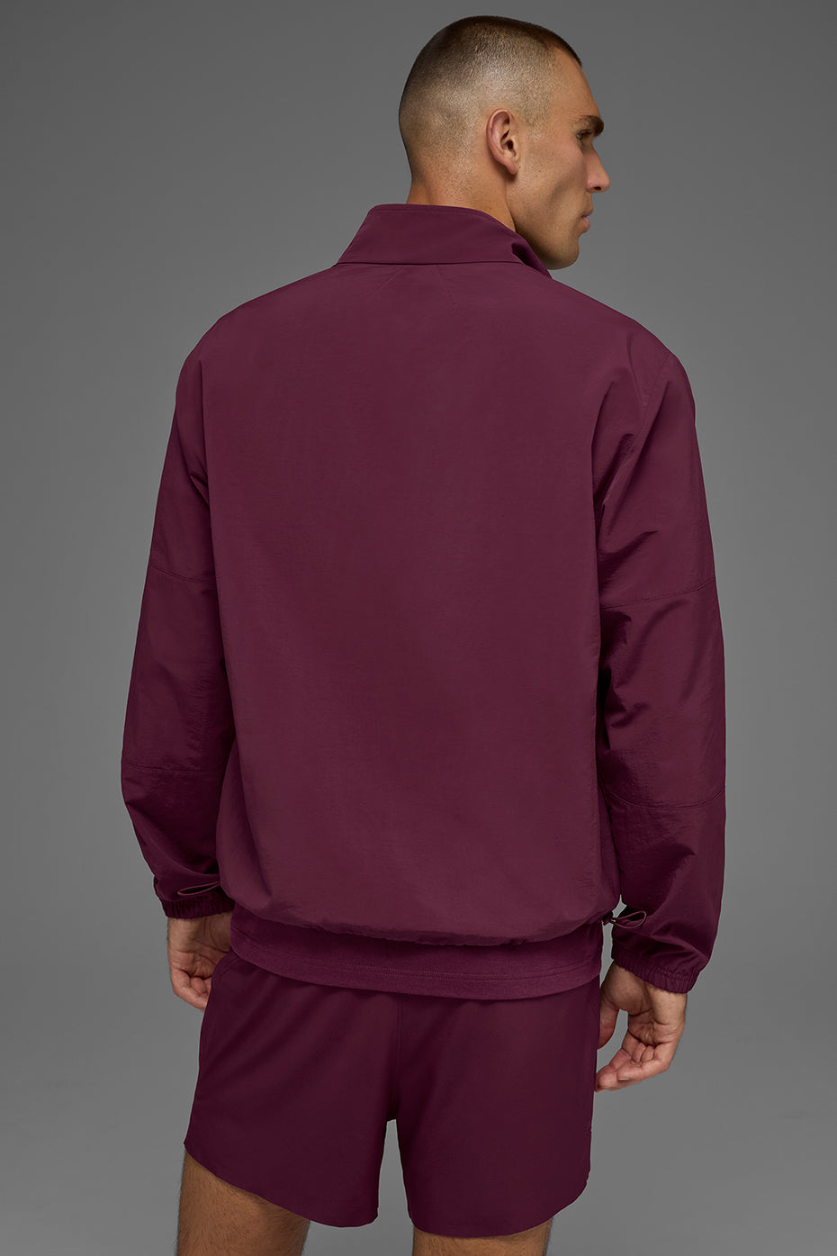 Light Weight Takeaway Track Pullover - Burgundy - Image 3