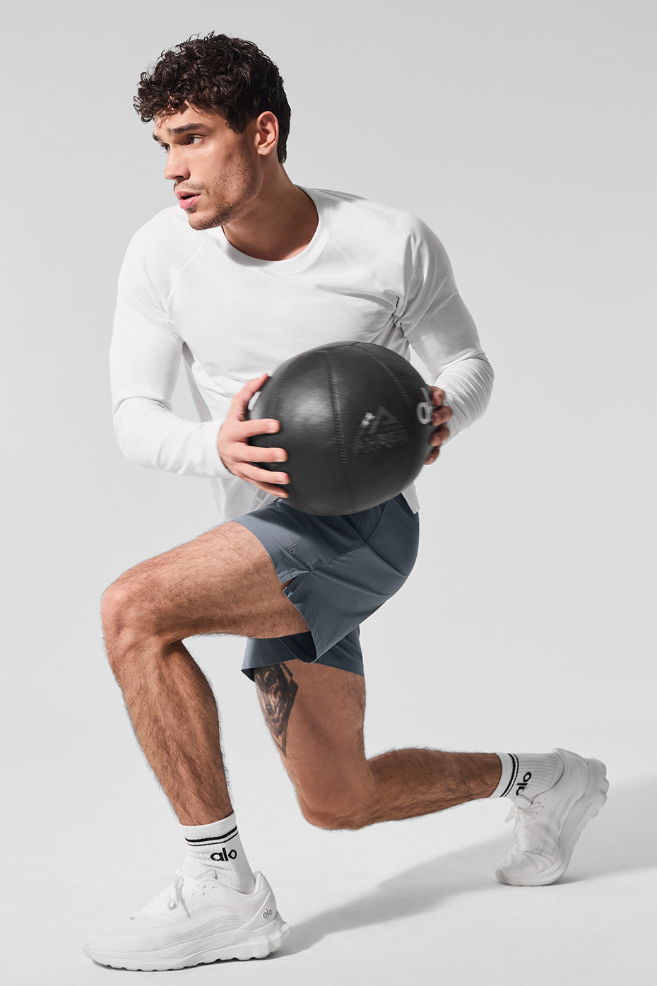 ALO Vapor Crewneck Long Sleeve - White - Image 4