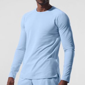 ALO Vapor Crewneck Long Sleeve - Seashell Blue