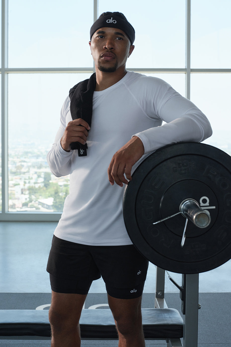 ALO Vapor Crewneck Long Sleeve - White - Image 5