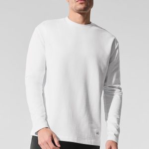 Double Take Long Sleeve Crew - White