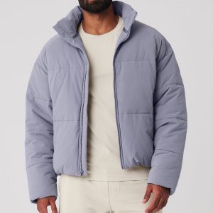 Stretch Woven Street Puffer - Fog