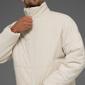 Corduroy Stage Puffer - Bone