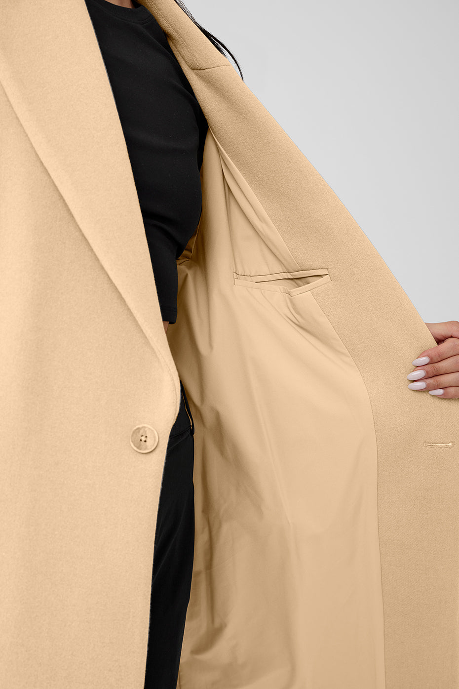 Wool Gameday Overcoat - Camel - Image 4