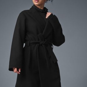 Wool Gameday Overcoat - Black