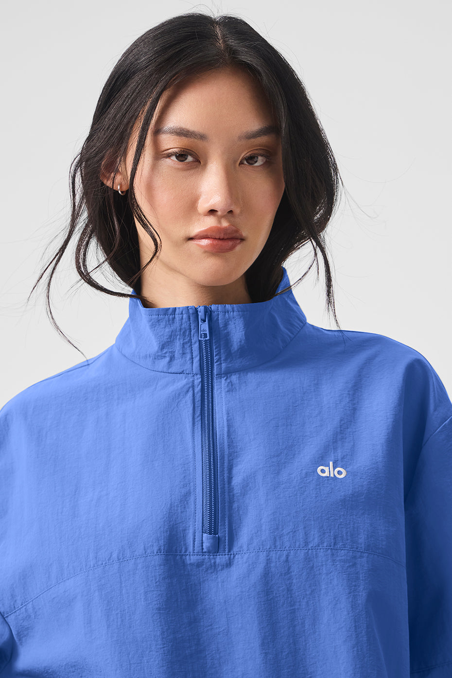 Light Weight Takeaway Track Pullover - Marathon Blue - Image 5