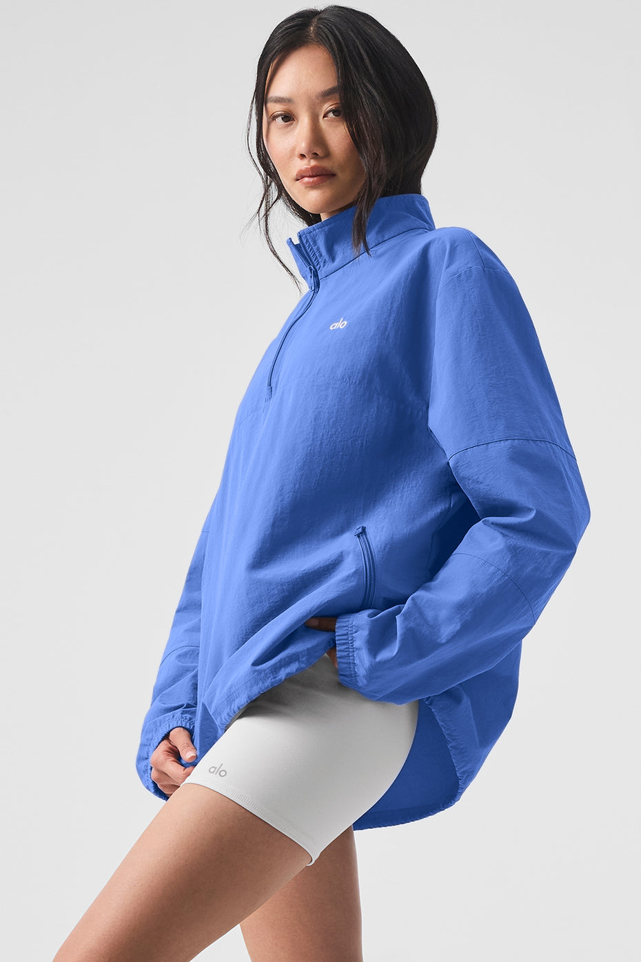 Light Weight Takeaway Track Pullover - Marathon Blue - Image 3