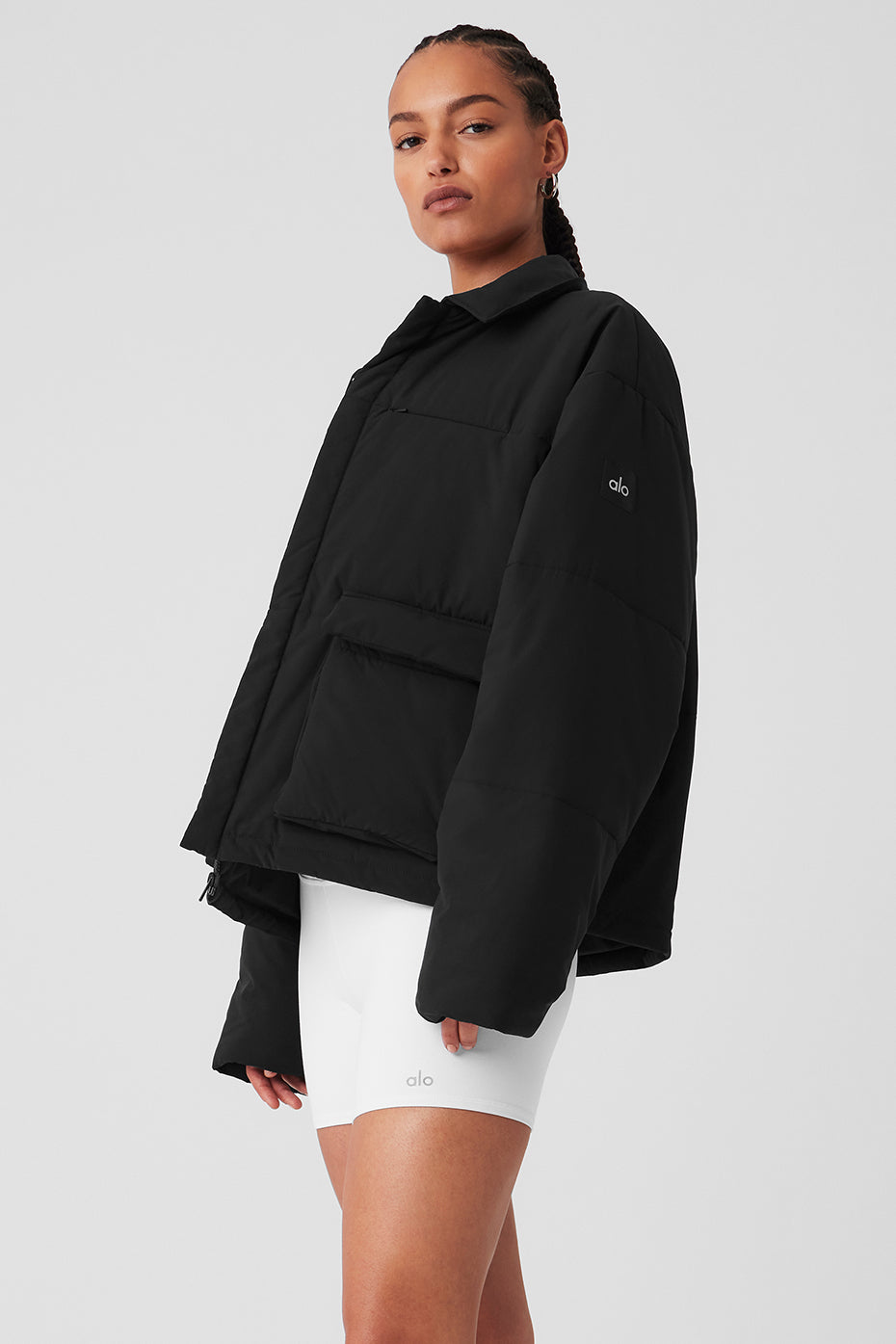 Voyage Utility Cargo Jacket - Black - Image 3