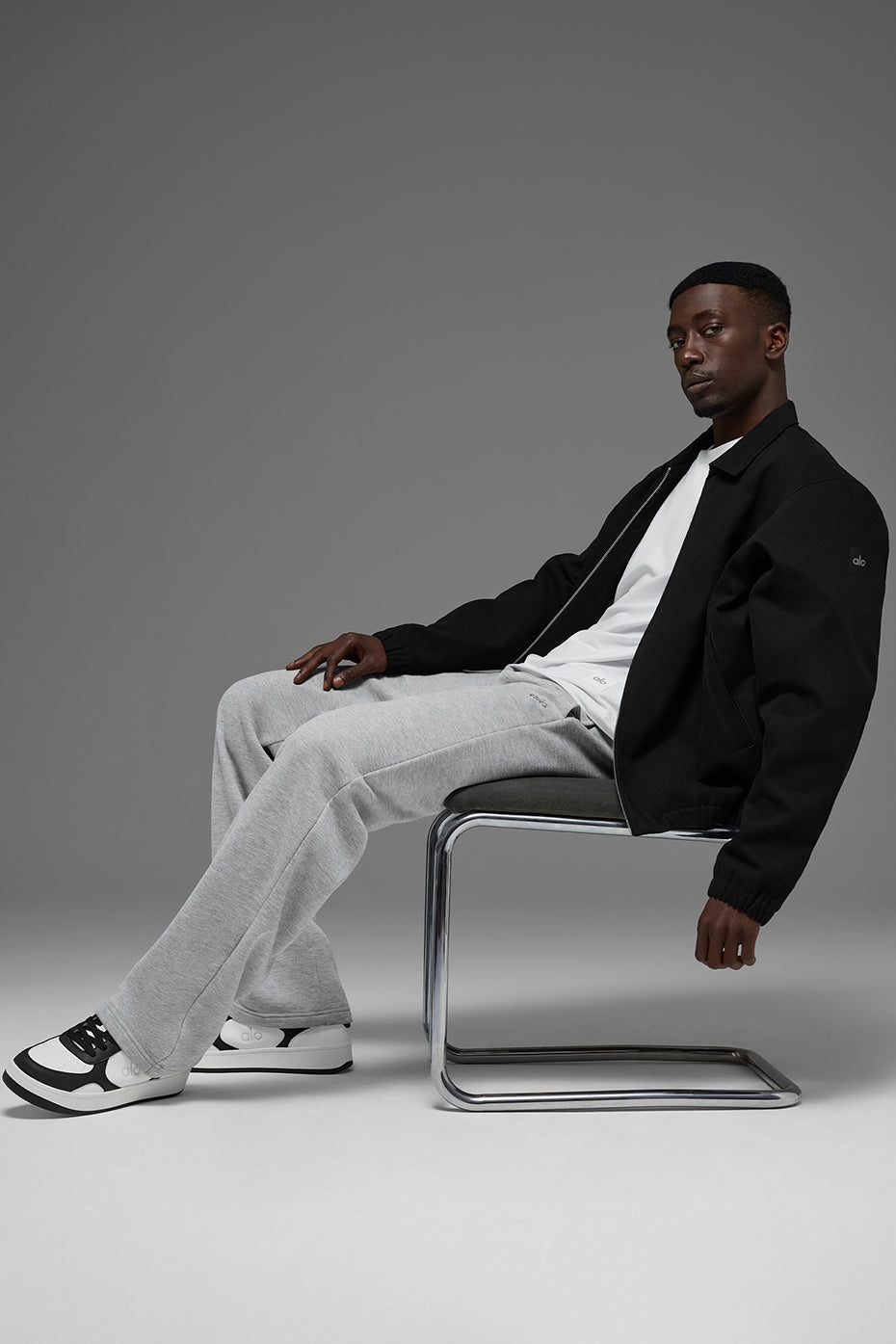 Cotton Canvas Coaches Jacket - Black - Image 5