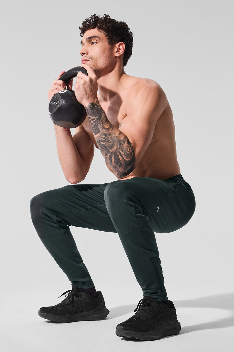 Conquer React Performance Pant - Charcoal Green - Image 5