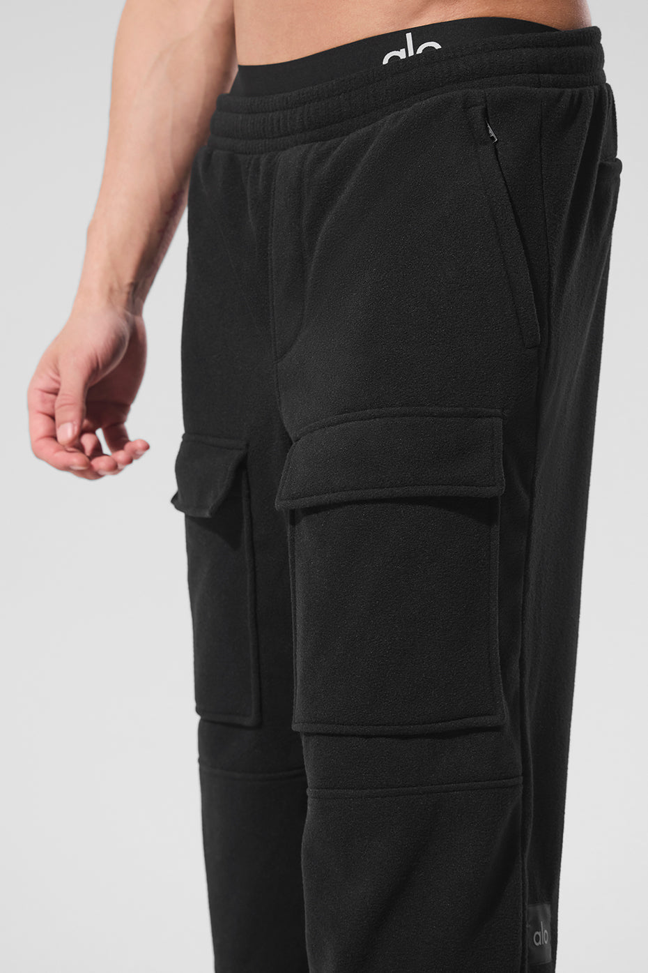 Polar Fleece Ridge Cargo Pants - Black - Image 5