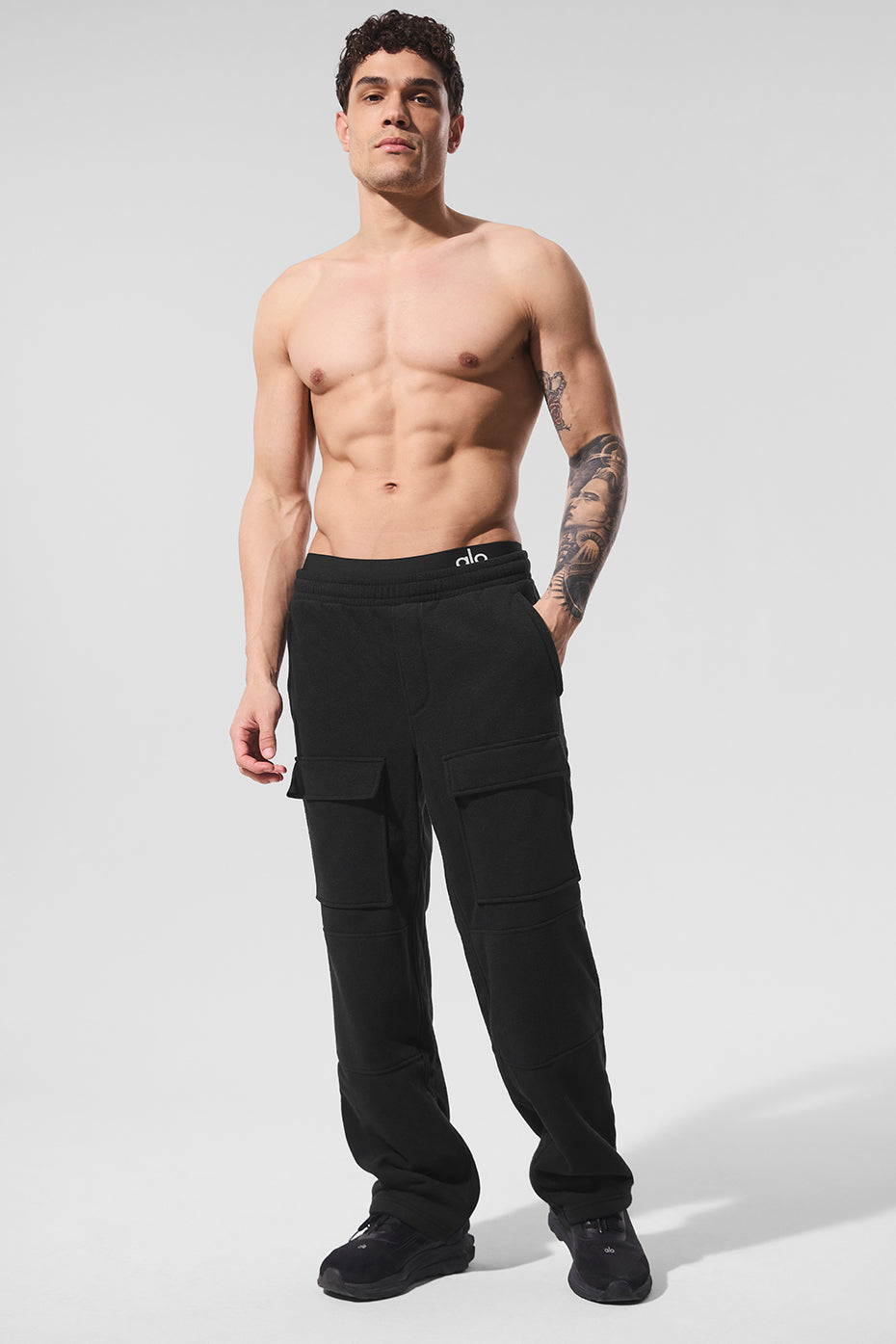 Polar Fleece Ridge Cargo Pants - Black - Image 4
