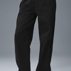 Edition Sueded Straight Leg Pant - Black