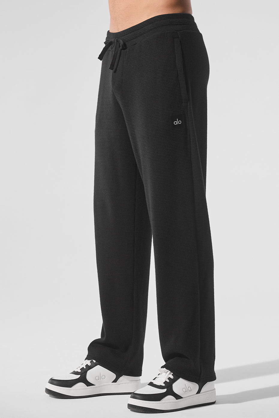 Elevate Waffle Straight Leg Pant - Black - Image 4