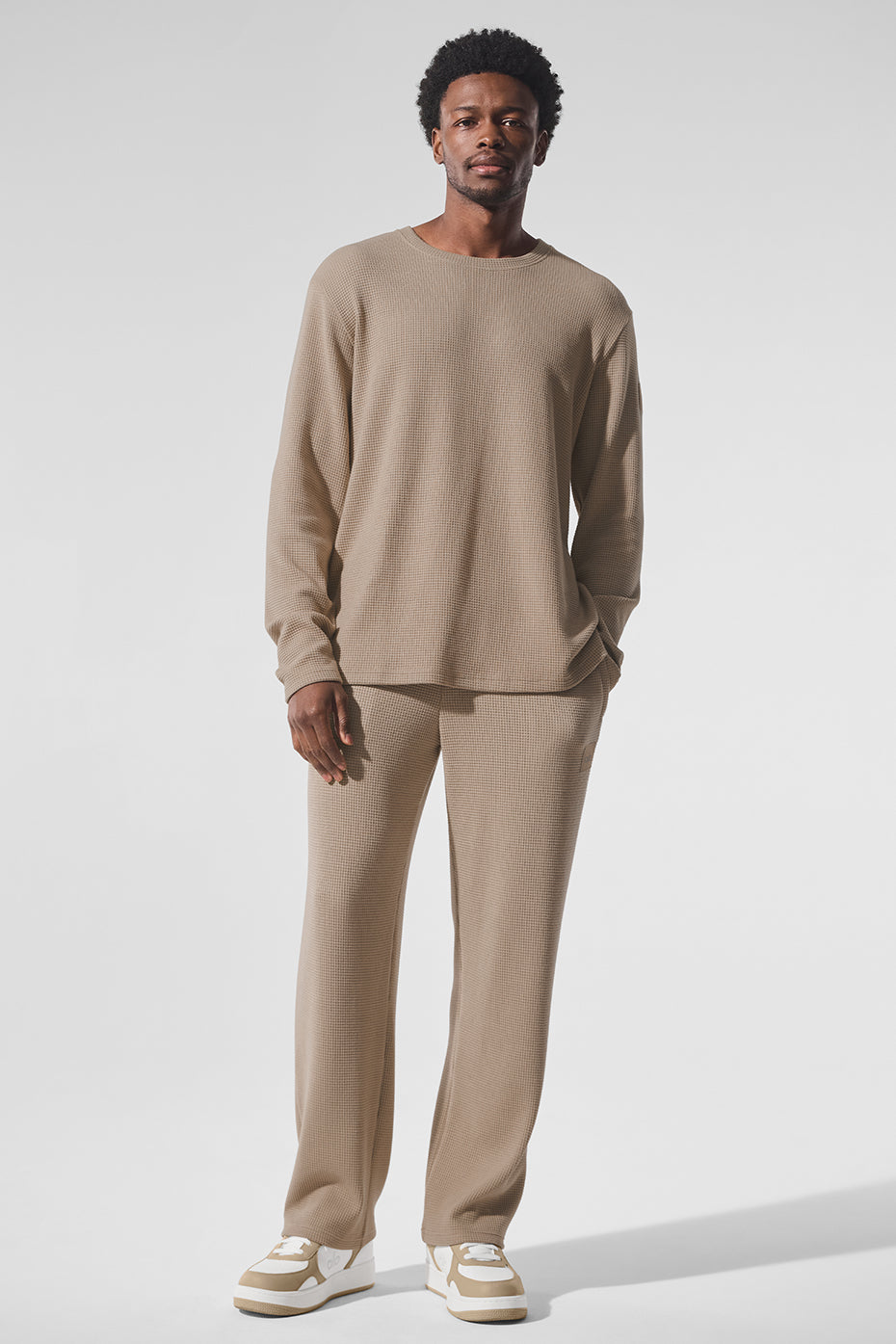 Elevate Waffle Straight Leg Pant - Gravel - Image 4