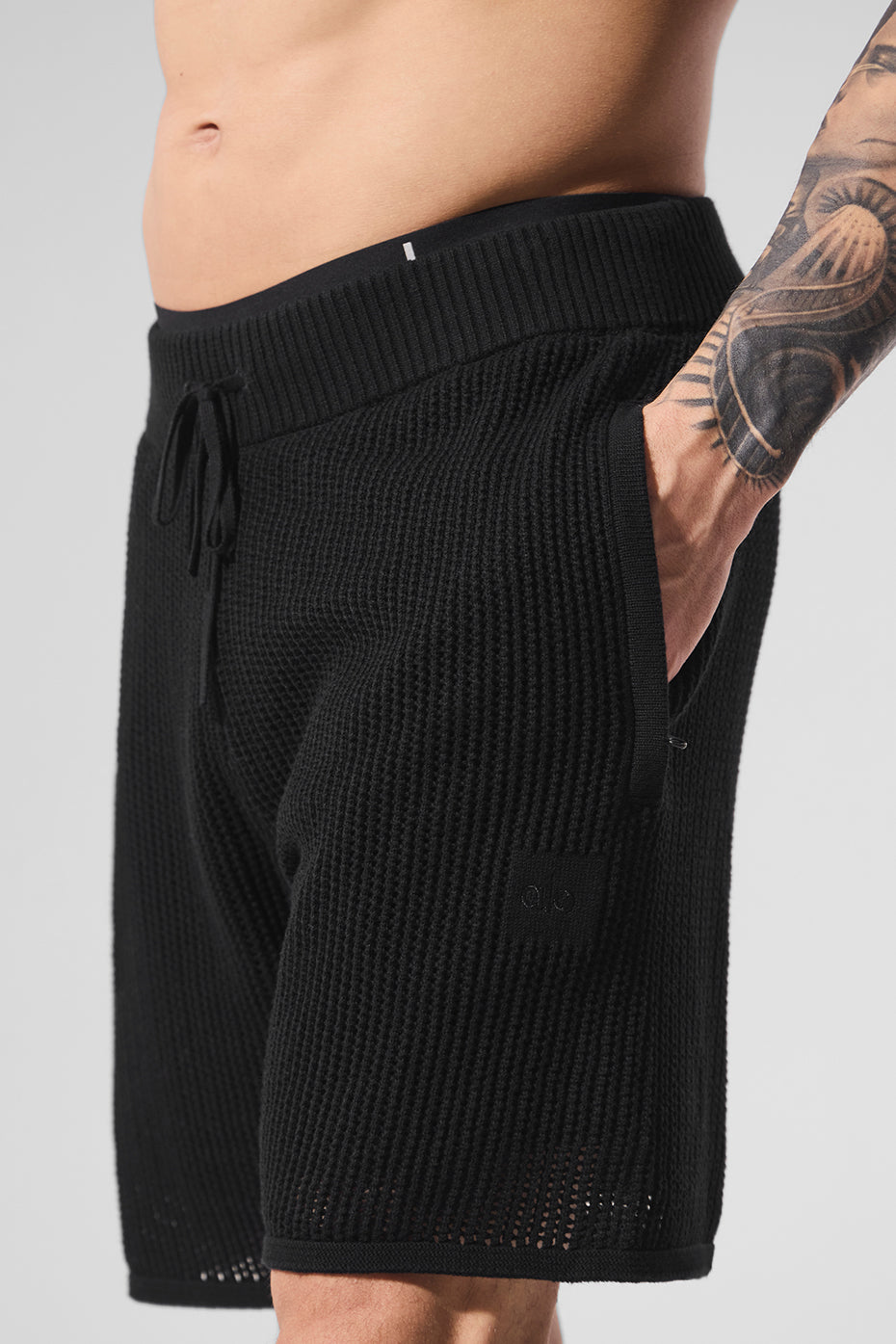 Open-Knit Short - Black - Image 2