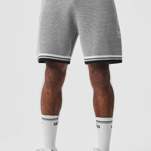 7 Sports Club Sweater Knit Basketball Short - Athletic Heather Grey