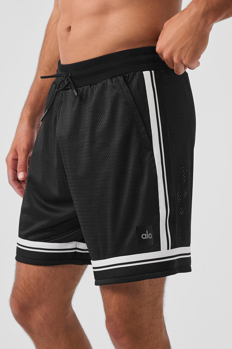 7 Key Mesh Basketball Short - Black - Image 3