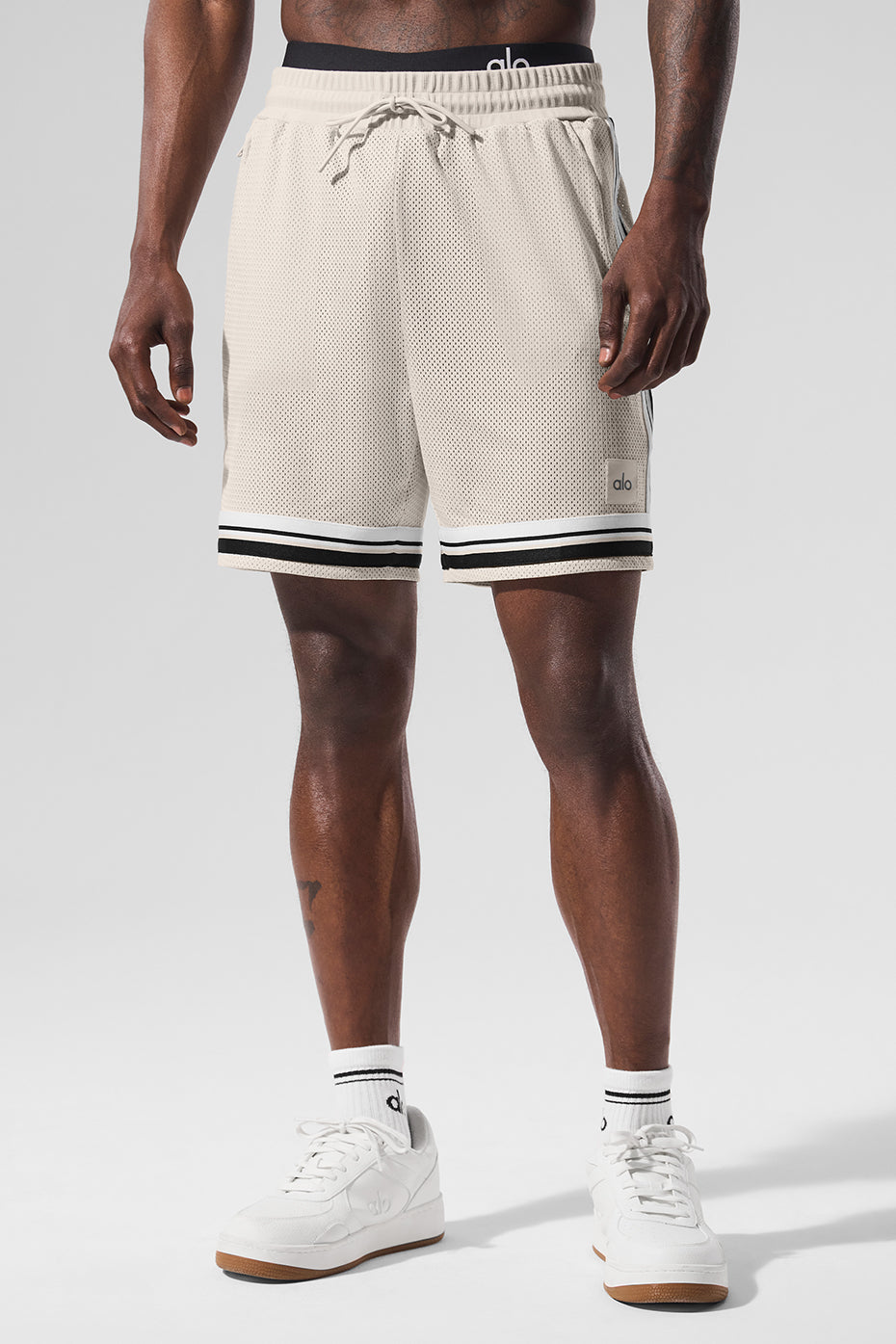 7 Key Mesh Basketball Short - Bone