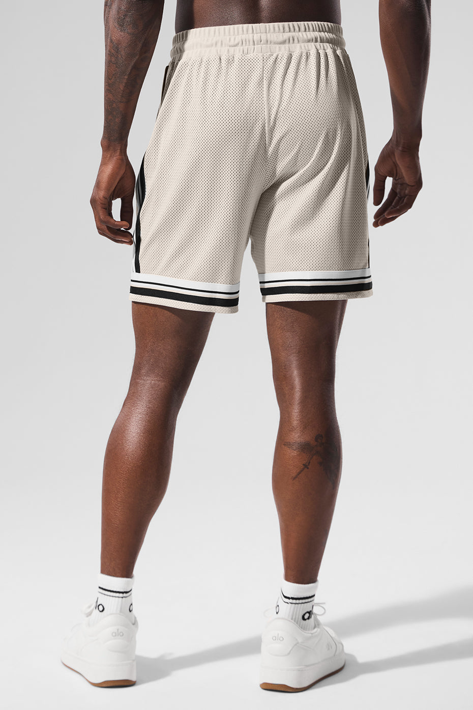 7 Key Mesh Basketball Short - Bone - Image 3