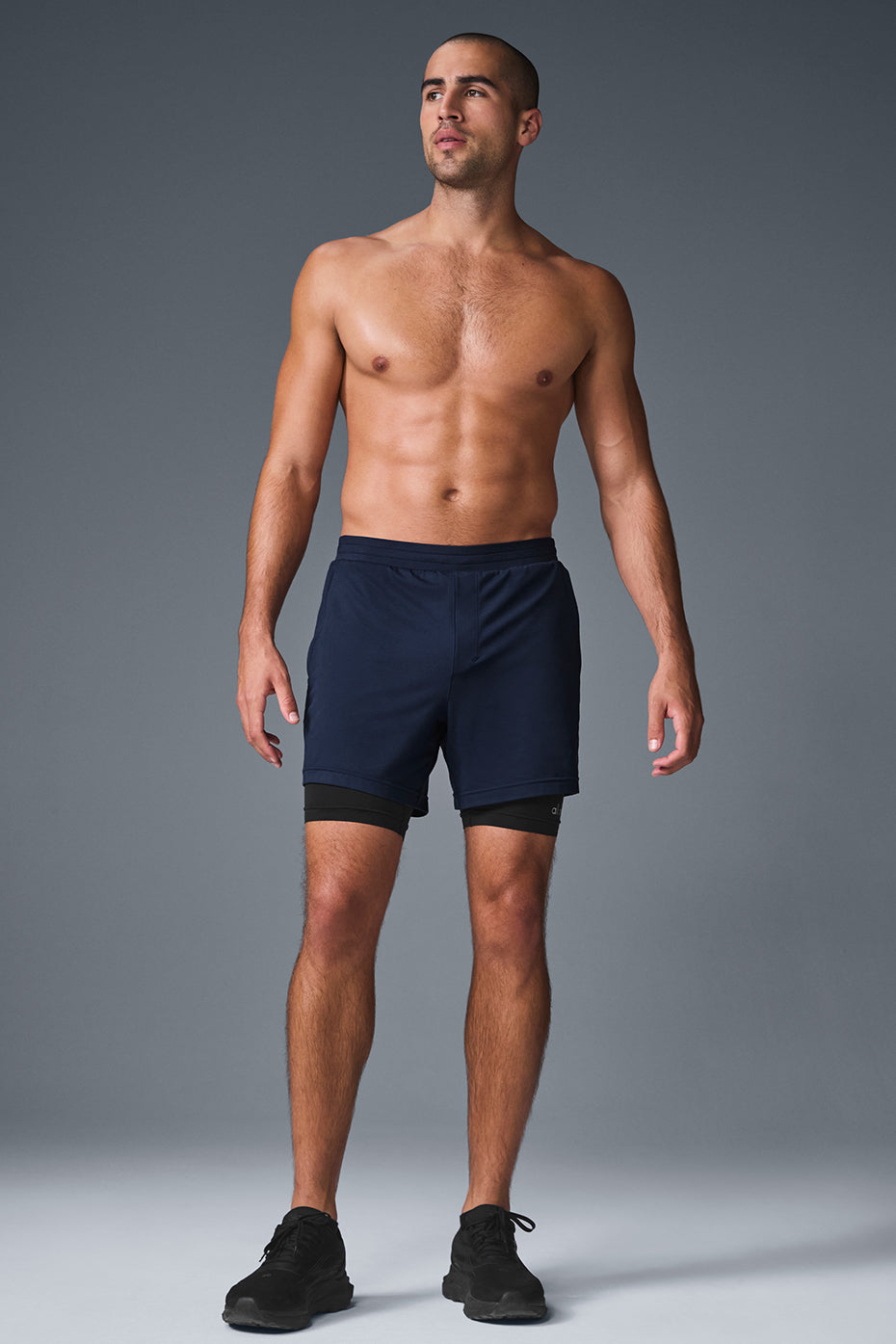 Conquer React 2-In-1 Performance Short - Navy/Black - Image 5
