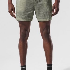 5 Game Time Ripstop 2-In-1 Short - Limestone/Black