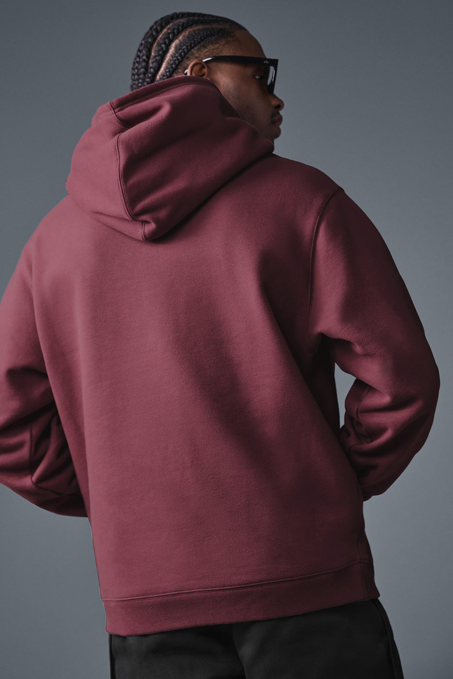 Renown Heavy Weight Hoodie - Burgundy Truffle - Image 2