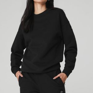 Renown Heavy Weight Crew Neck Pullover - Black