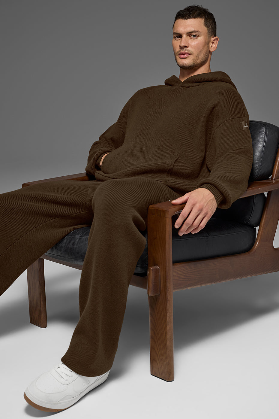 Scholar Hooded Sweater - Espresso - Image 5