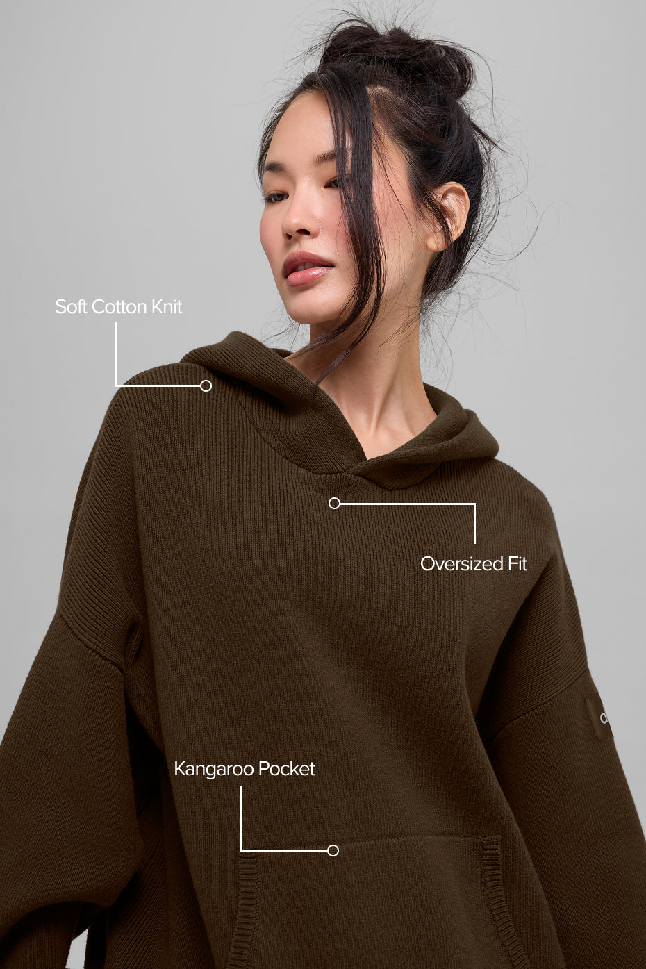 Scholar Hooded Sweater - Espresso - Image 2