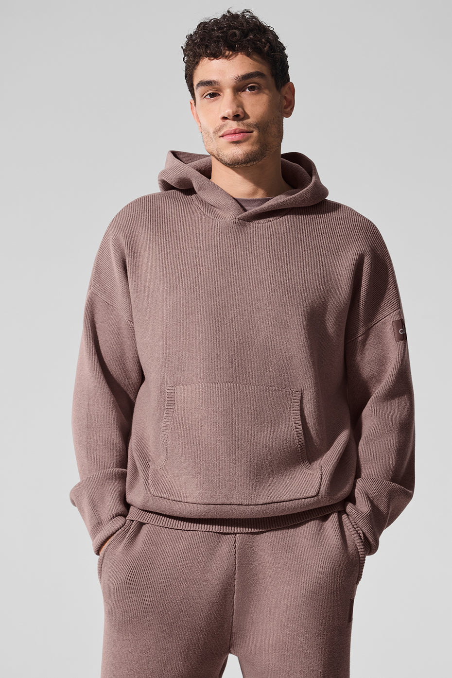 Scholar Hooded Sweater - Mushroom Heather