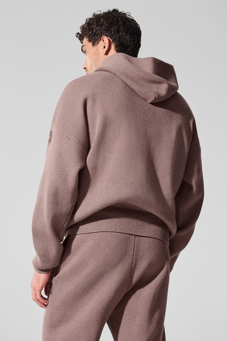 Scholar Hooded Sweater - Mushroom Heather - Image 2