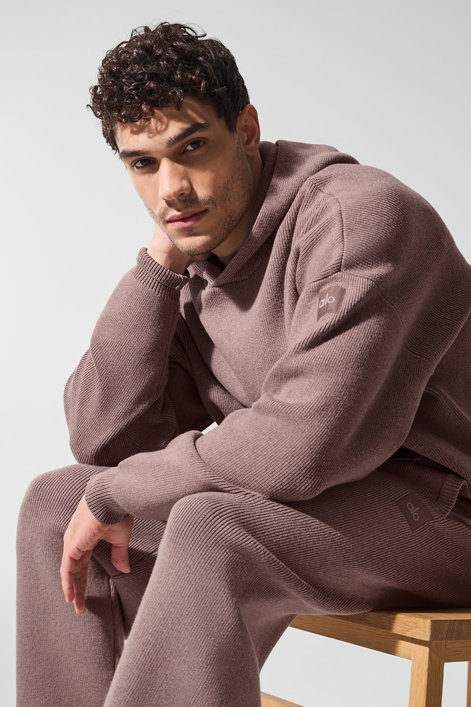 Scholar Hooded Sweater - Mushroom Heather - Image 3