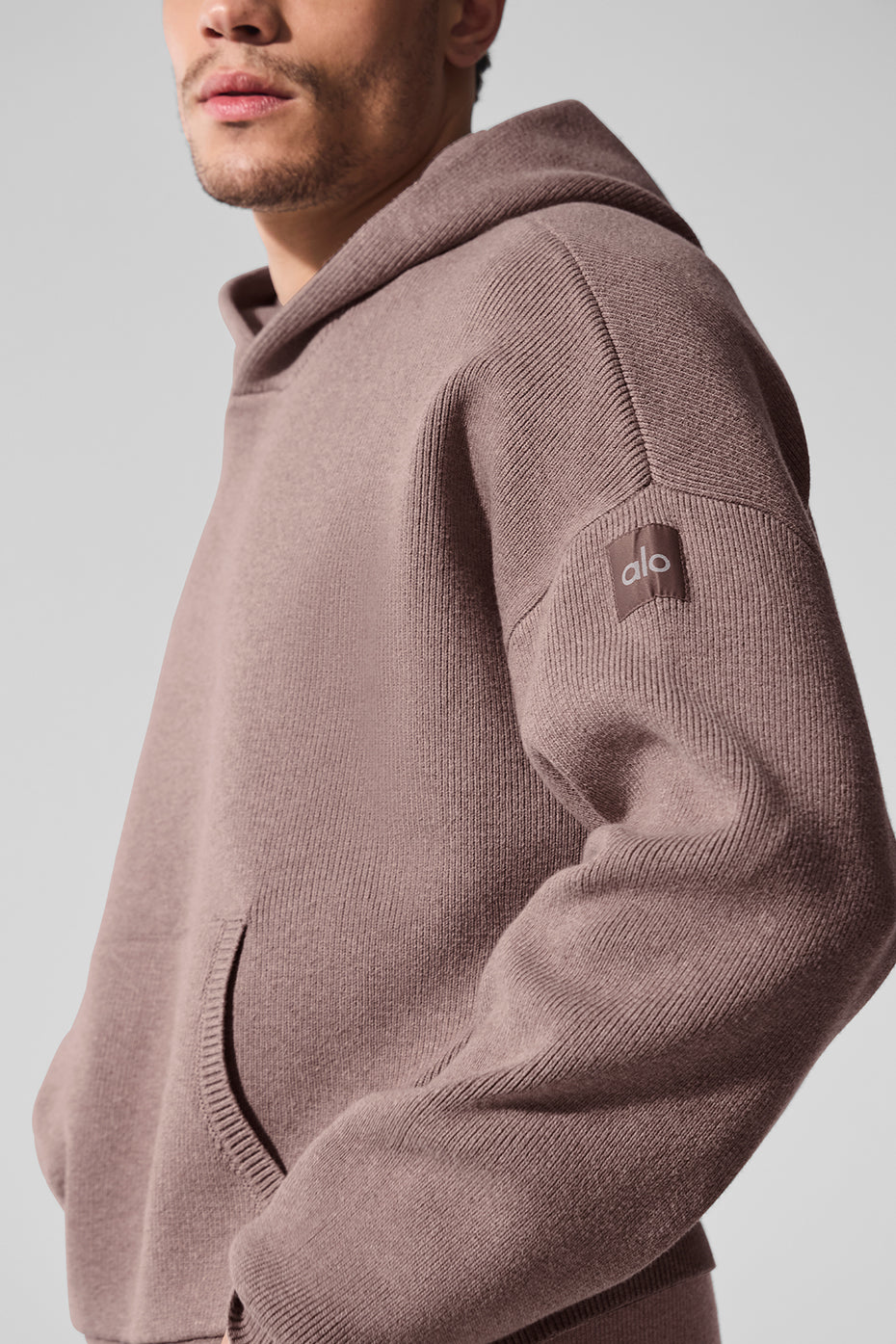 Scholar Hooded Sweater - Mushroom Heather - Image 4