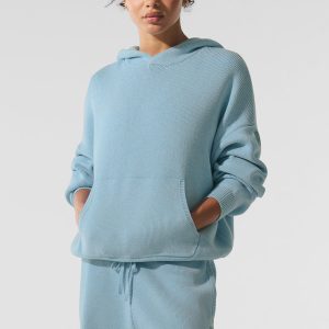 Scholar Hooded Sweater - Celestial Blue Heather