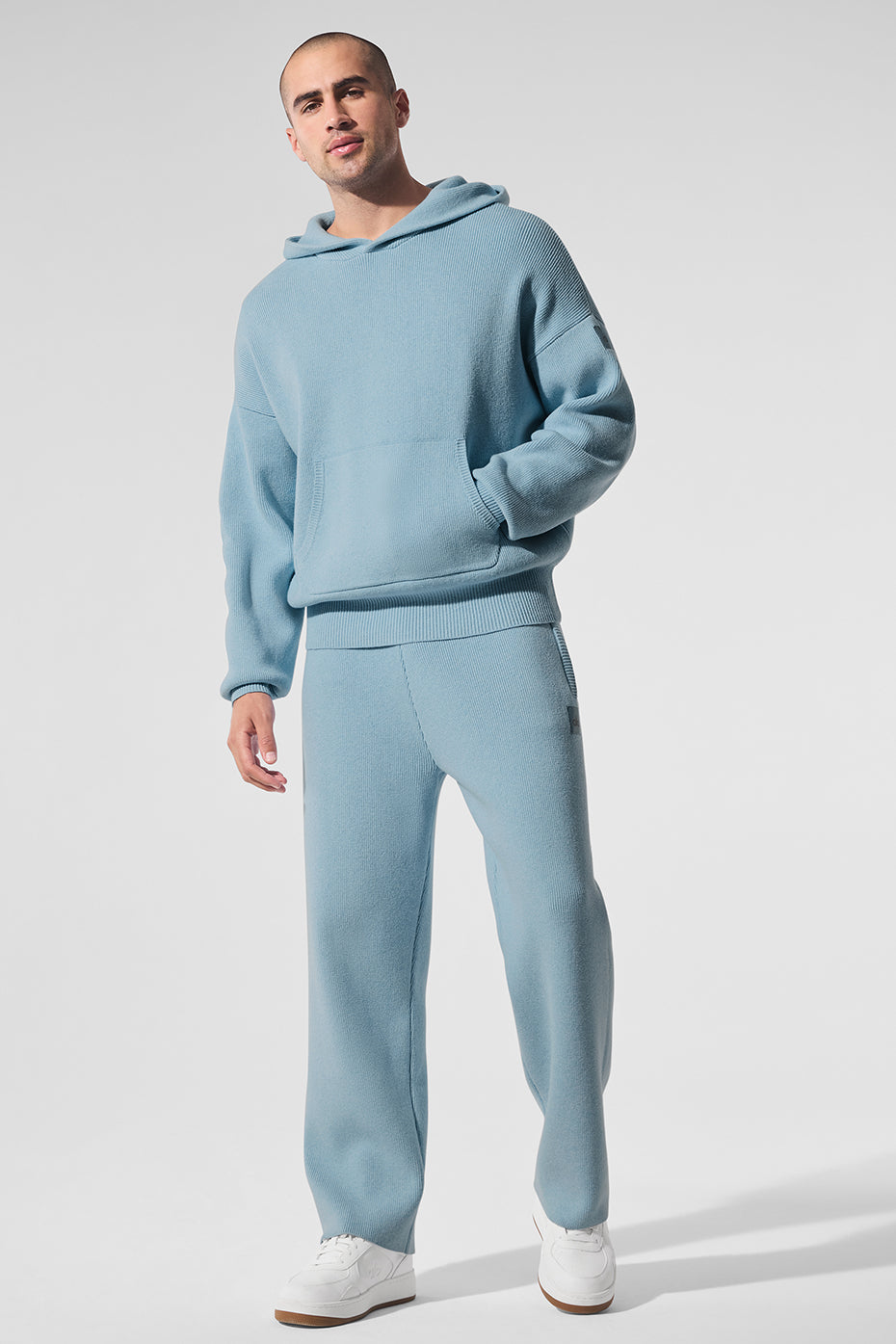 Scholar Hooded Sweater - Celestial Blue Heather - Image 4