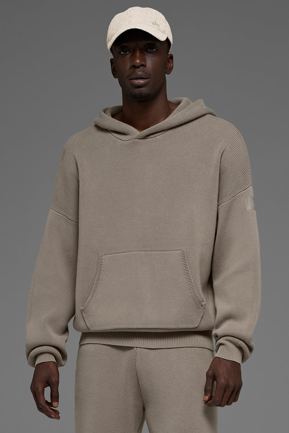 Scholar Hooded Sweater - Light Cocoa - Image 2