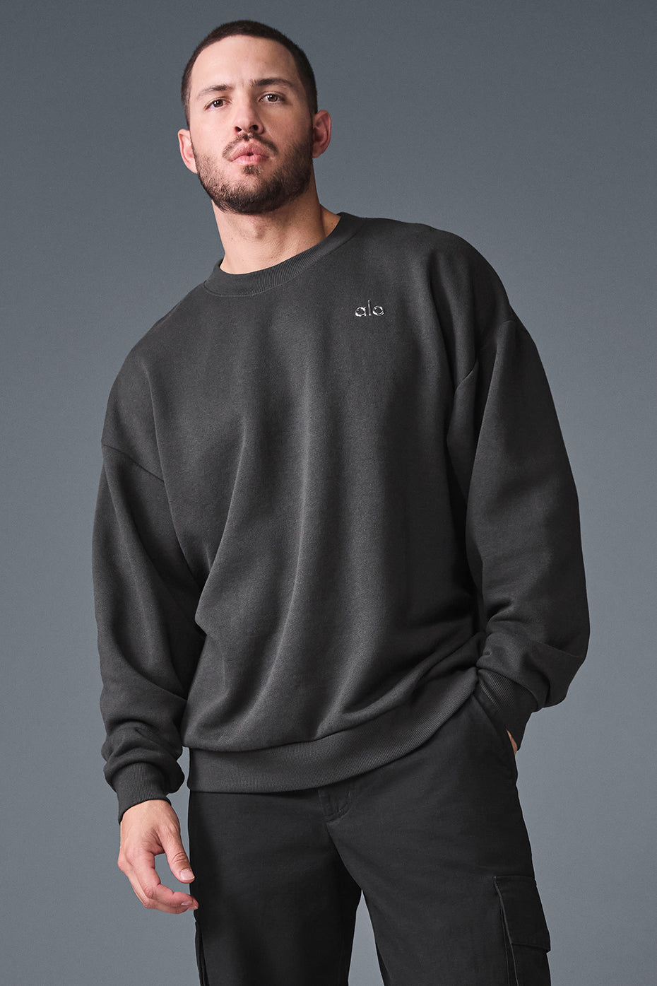 Accolade Crew Neck Pullover - Anthracite - Image 4