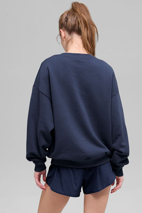 Accolade Crew Neck Pullover - Navy - Image 3