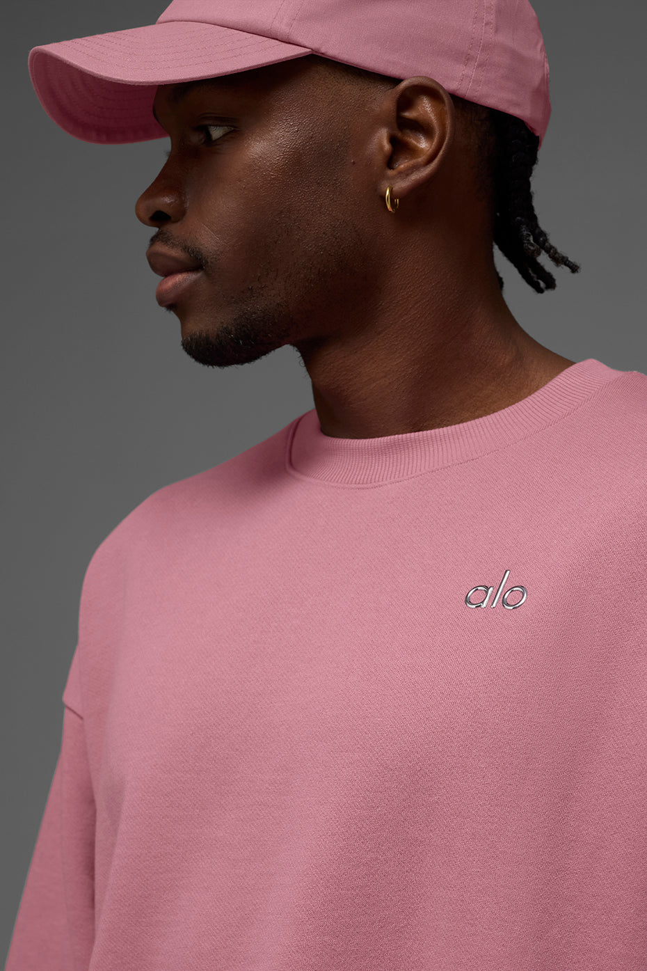 Accolade Crew Neck Pullover - Pink Wild Rose - Image 2