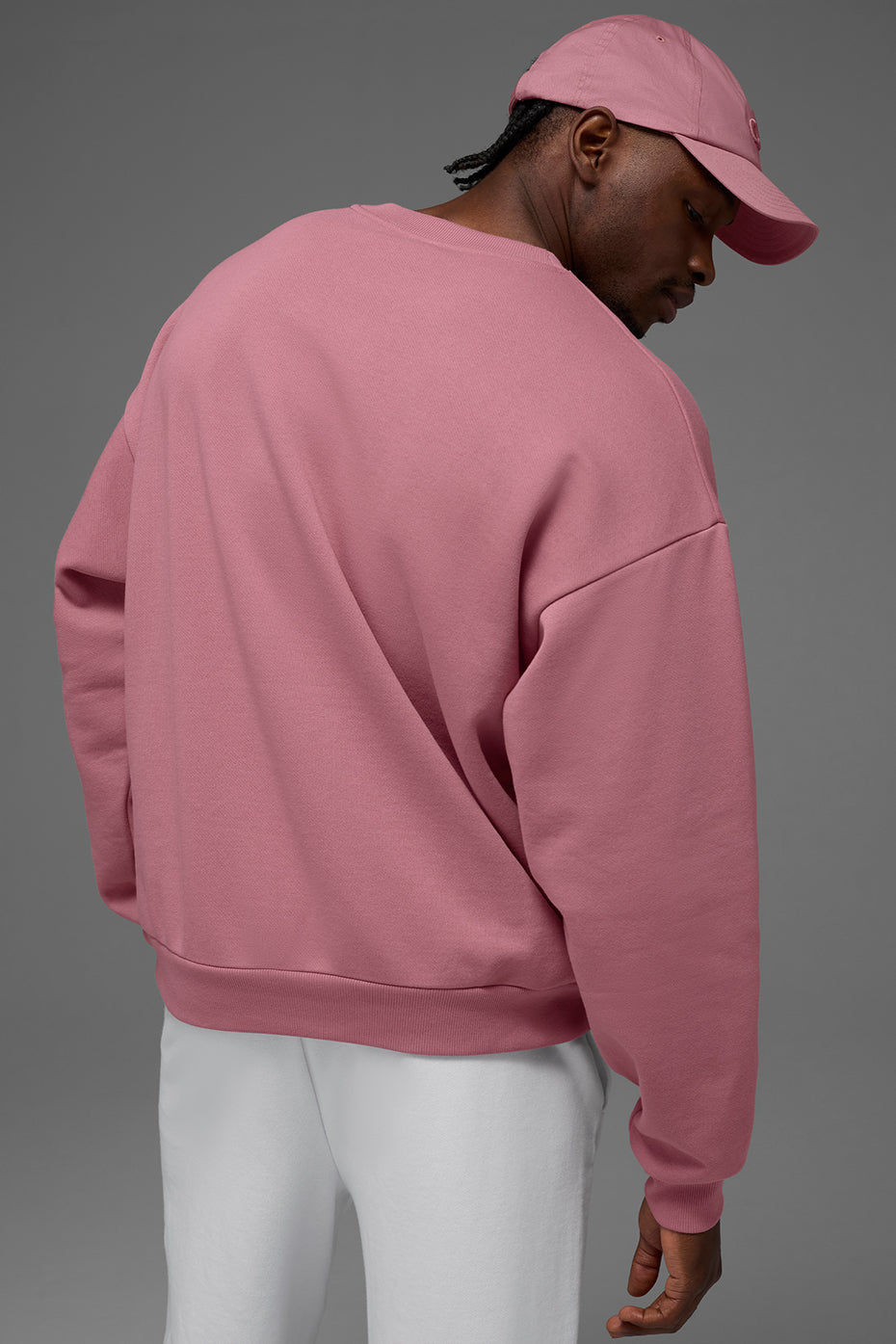 Accolade Crew Neck Pullover - Pink Wild Rose - Image 3
